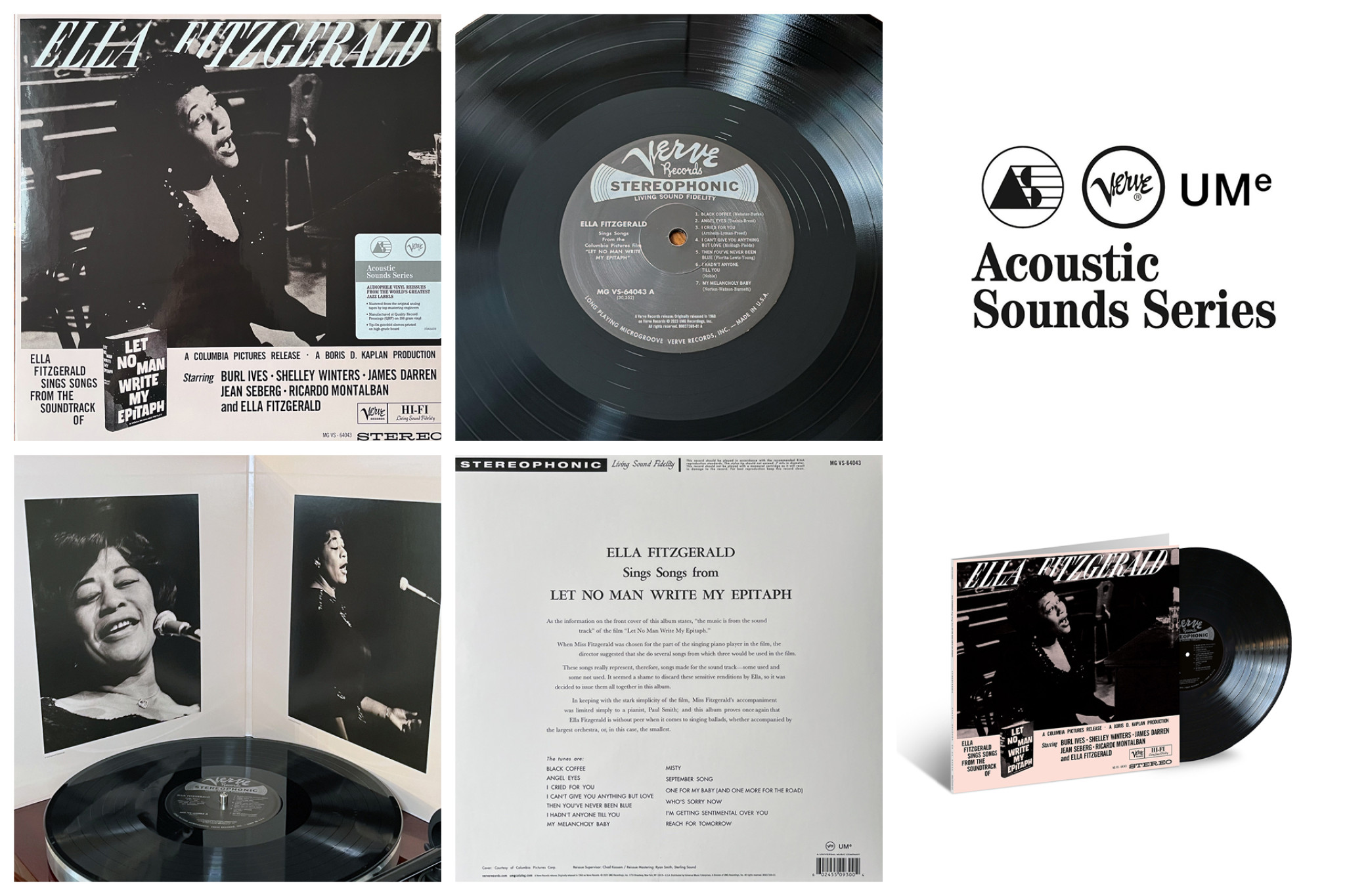 JazzEcho-Plattenteller - Ella Fitzgerald: Let No Man Write My Epitaph (Acoustic Sounds)