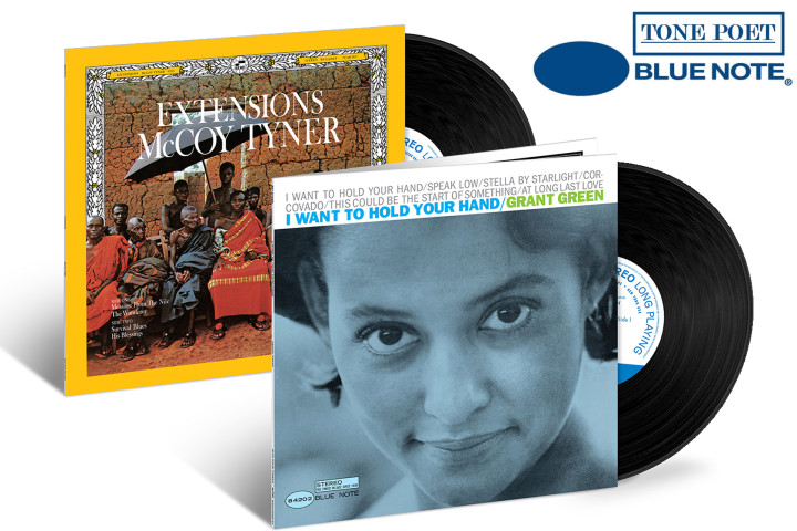 JazzEcho-Plattenteller - McCoy Tyner: Extensions / Grant Green: I Want To Hold Your Hand (Blue Note Tone Poet Vinyl)