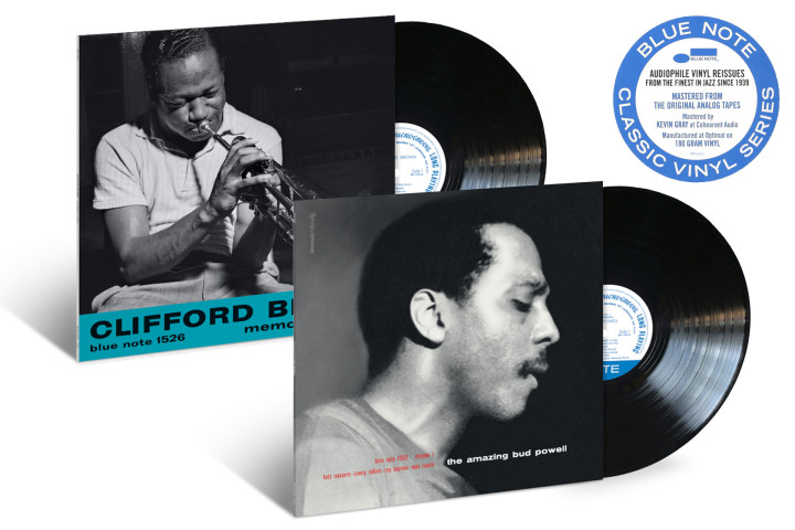 JazzEcho-Plattenteller: Clifford Brown "Memorial Album" / Bud Powell "Amazing Bud Powell, Vol. 1" (Blue Note Classic Vinyl) 