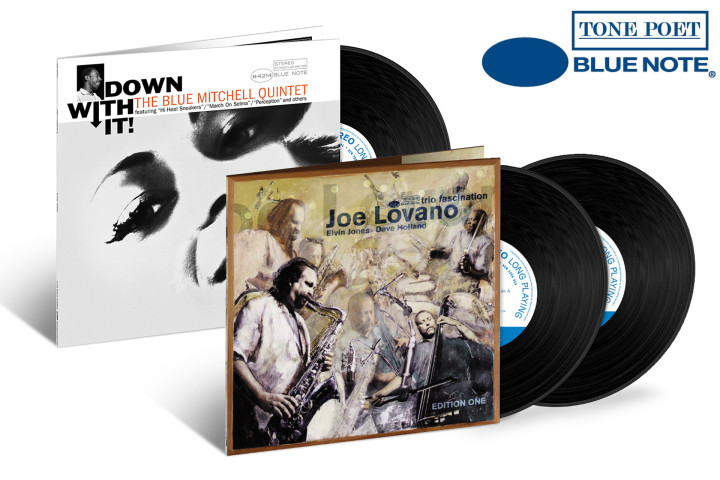 JazzEcho-Plattenteller: Joe Lovano "Trio Fascination" / Blue Mitchell "Down With It!" (Blue Note Tone Poet Vinyl)