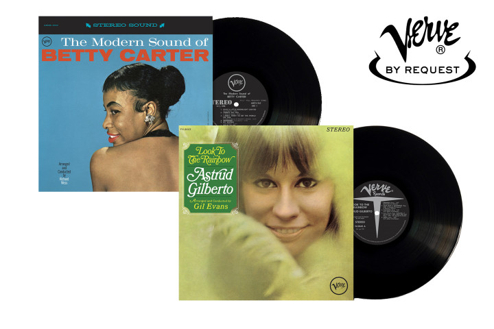 JazzEcho-Plattenteller: Astrud Gilberto "Look To The Rainbow"/ Betty Carter "Modern Sound of Betty Carter" (Verve By Request Vinyl)