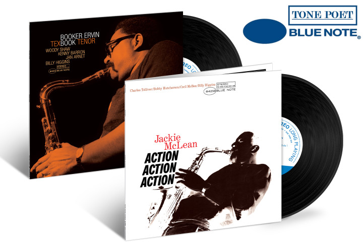 JazzEcho-Plattenteller: Booker Ervin "Tex Book Tenor" / Jackie McLean "Action" (Blue Note Tone Poet Vinyl)
