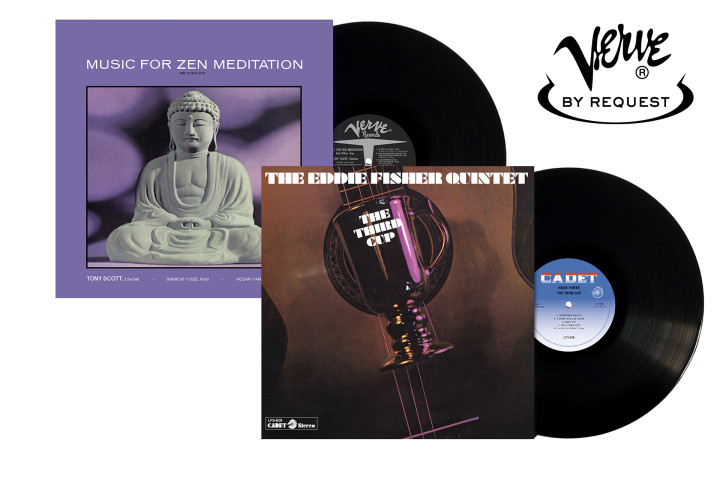 JazzEcho-Plattenteller: Eddie Fisher Quintet "The Third Cup" / Tony Scott "Music For Zen Meditation" (Verve By Request)