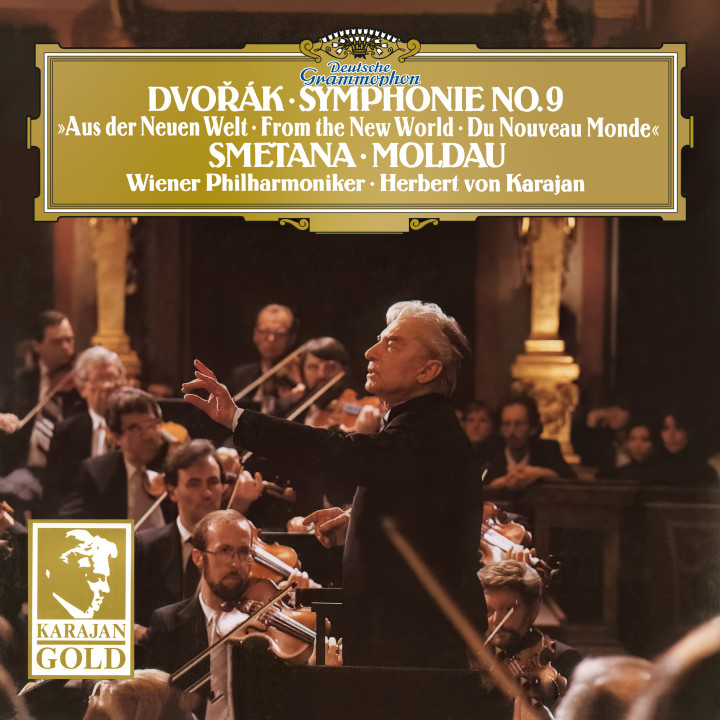 Herbert von Karajan - Dvorák: Symphony No. 9 in E Minor, Op. 95, B. 178 "From the New World" / Smetana: The Moldau - Dolby Atmos Cover