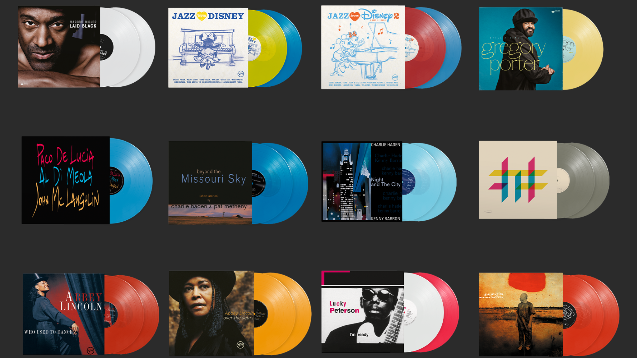 JazzEcho-Plattenteller: Limitierte bunte International Jazz Day LPs