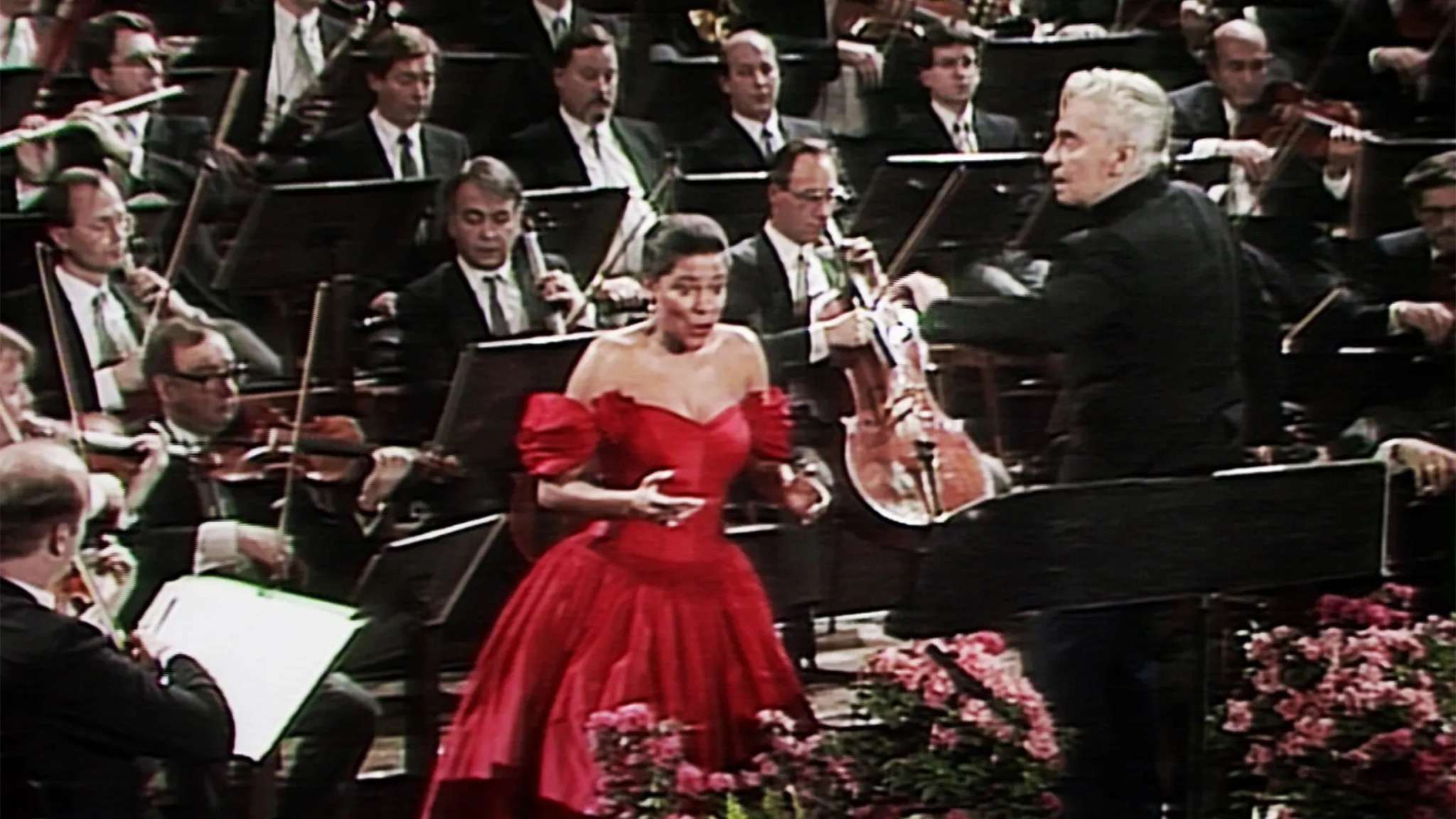 Karajan dirigiert das Neujahrskonzert in Wien 1987