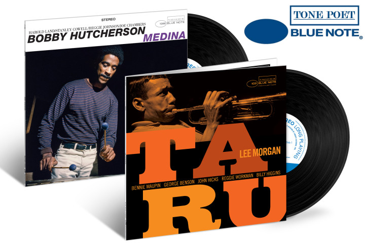 JazzEcho-Plattenteller: Bobby Hutcherson "Medina" / Lee Morgan "Taru" (Blue Note Tone Poet Vinyl)