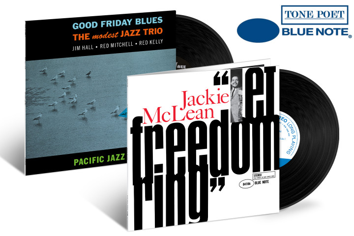 JazzEcho-Plattenteller: The Modest Jazz Trio "Good Friday Blues" / Jackie McLean "Let Freedom Ring" (Blue Note Tone Poet Vinyl)