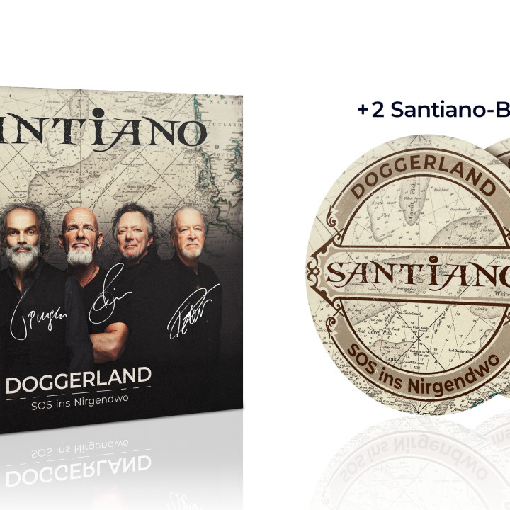 Santiano Mock-Up D2C signierte Deluxe mit 2 Bierdeckel Doggerland - SOS ins Nirgendwo.jpg