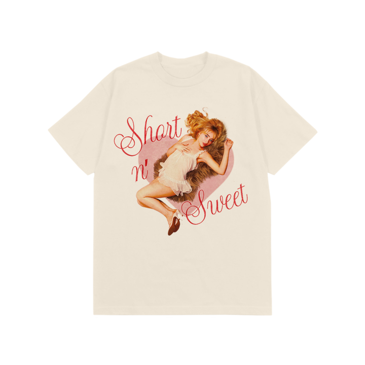 Short n' Sweet Heart Ivory Tee