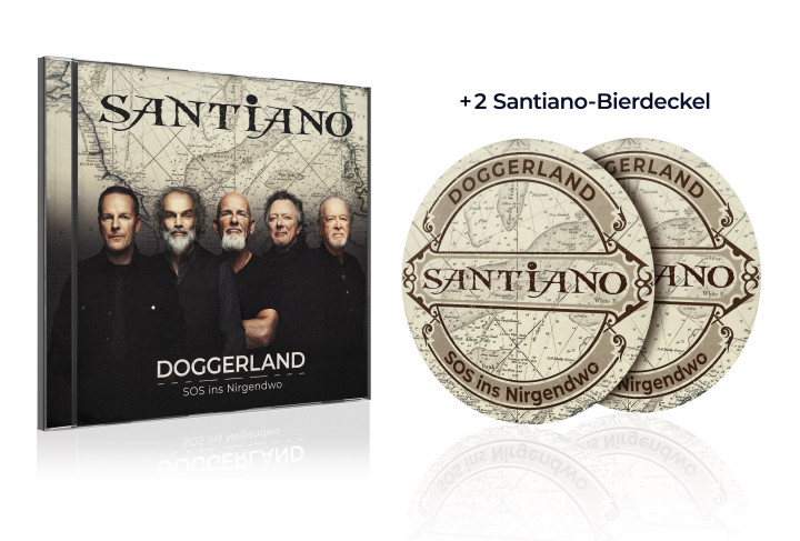 Santiano Mock-Up Standard CD mit 2 Bierdeckel Doggerland - SOS ins Nirgendwo.jpg