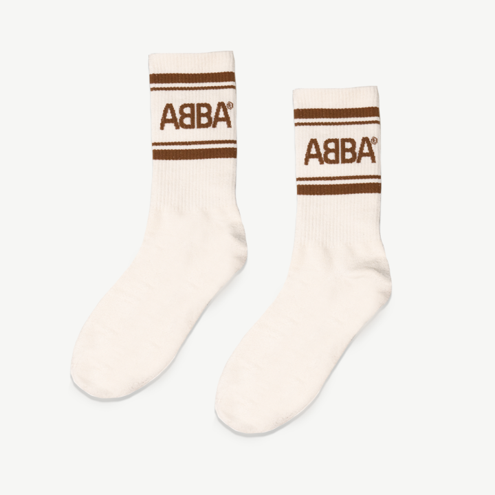 ABBA Socks (Brown/White)