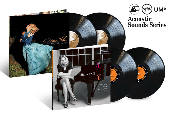 JazzEcho-Plattenteller: Diana Krall "When I Look In Your Eyes" / "All For You" (Verve Acoustic Sounds 2LP)