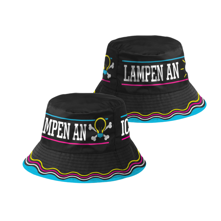 Lampen an Bucket Hat