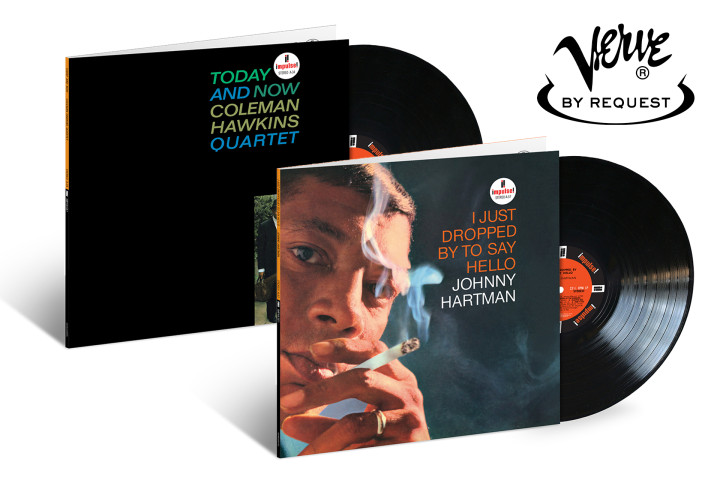  JazzEcho-Plattenteller:  Coleman Hawkins Quartet "Today And Now" / Johnny Hartman "I Just Dropped By To Say Hello" (Verve by Request LP)