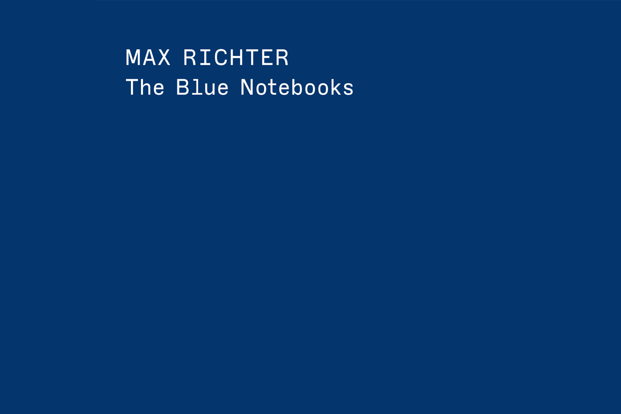 Max Richter Notebooks 20 Website