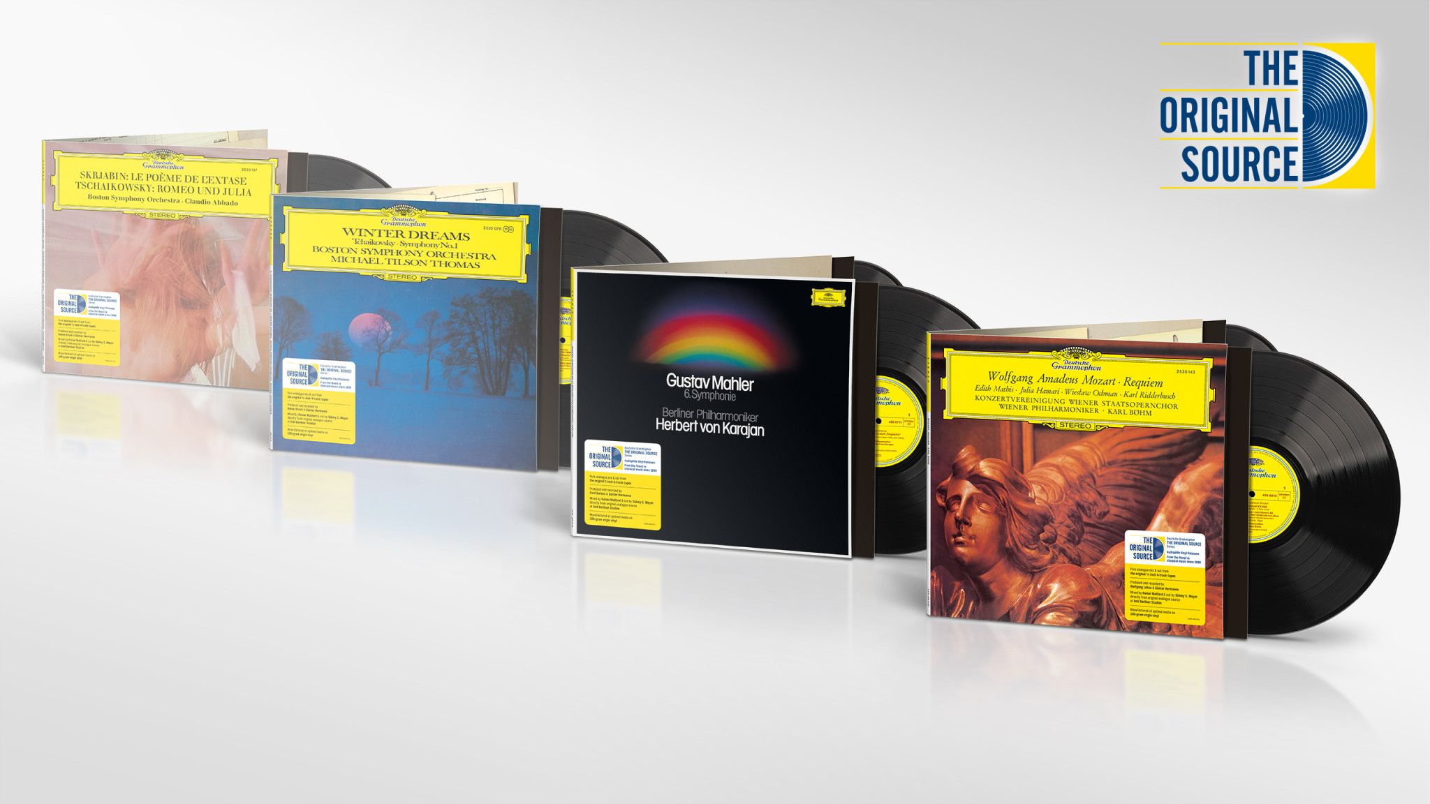 The Original Source – Gefeierte Vinyl-Serie wird mit Ausnahmeklassikern von Karl Böhm, Herbert von Karajan, Claudio Abbado und Michael Tilson Thomas fortgesetzt