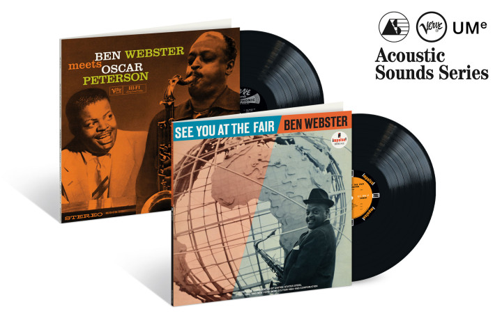 Jazzecho-Plattenteller: Ben Webster meets Oscar Peterson / Ben Webster "See You At The Fair" (Verve Acoustic Sounds Vinyl)