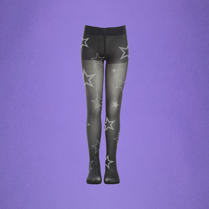 sparkly star sheer tights