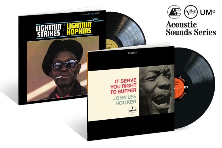 Verve Acoustic Sounds Serie: Lightnin' Hopins "Lightnin' Strikes" / John Lee Hooker "It Serves You Right To Suffer"