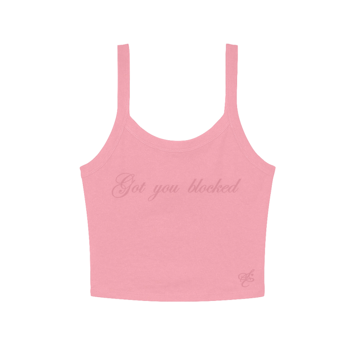 got you blocked crop tank