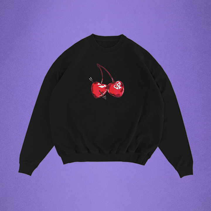 cherries crewneck pullover