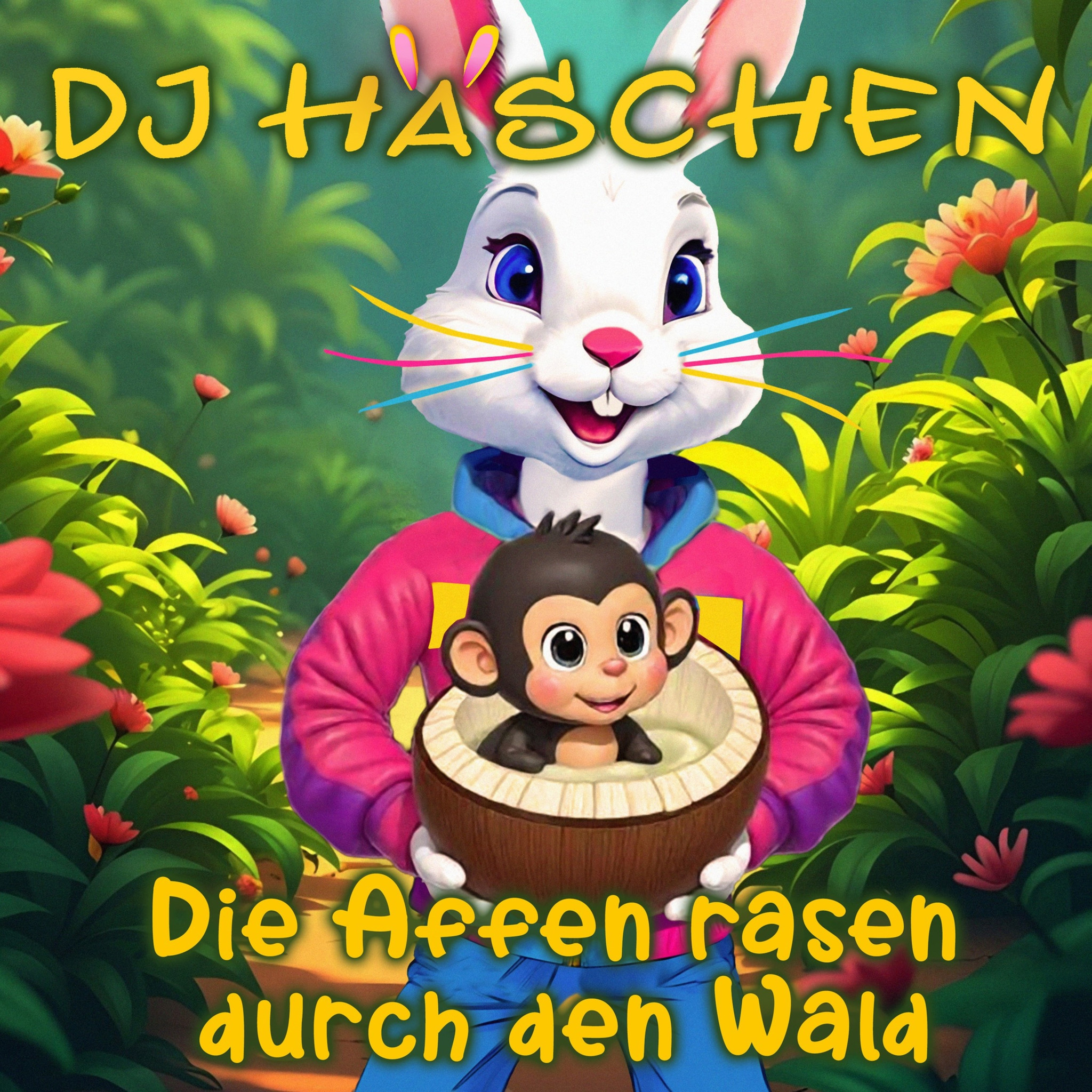 Cover DJ Häschen Die Affen rasen durch den Wald eSingle