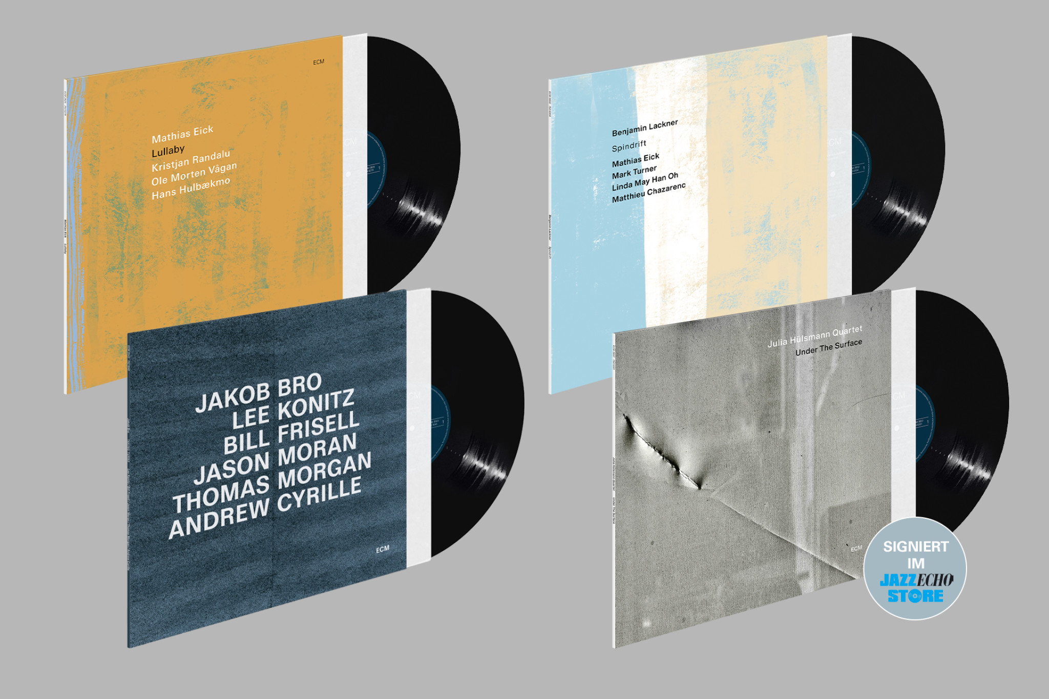 Matthias Eick "Lullaby" / Jakob Bro "Taking Turns" / Benjamin Lackner "Spindrift" / Julia Hülsmann "Under The Surface"