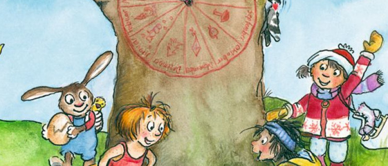 Die Jahresuhr als Pappbilderbuch für Klein und Groß