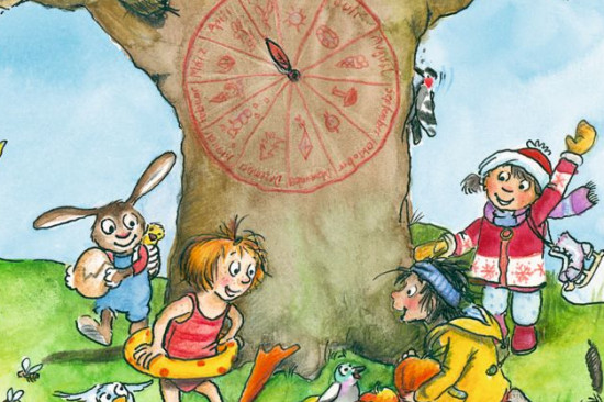 Die Jahresuhr als Pappbilderbuch für Klein und Groß