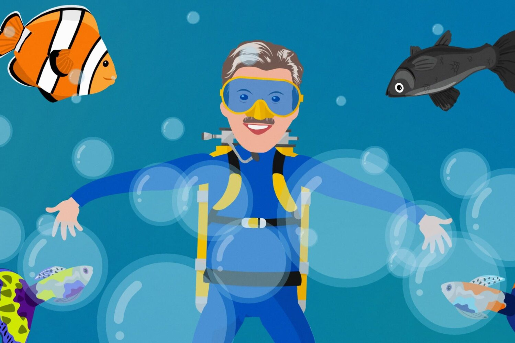 Die Kinderdisco bebt: Volker Rosin macht "Party im Aquarium"