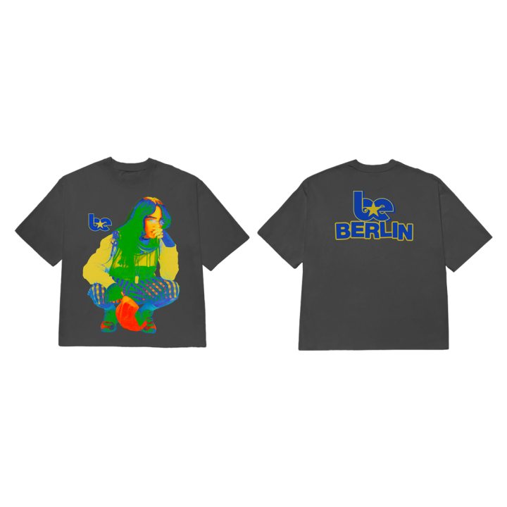 Color Pop Berlin Washed Black T-Shirt