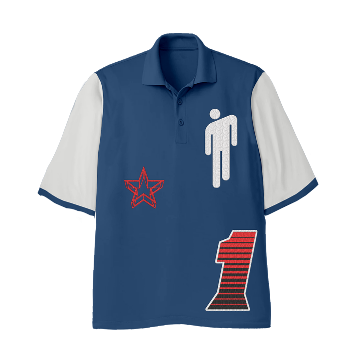 Blohsh Racer 1 Blue Polo Shirt