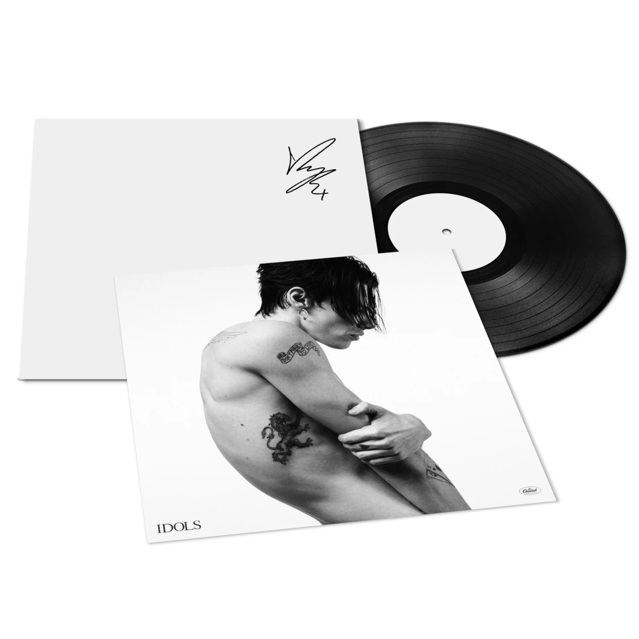 Yungblud_Idols-Signed-White-Label-Vinyl-Cover-Card_Signed-White-Label-Vinyl-Cover-Card