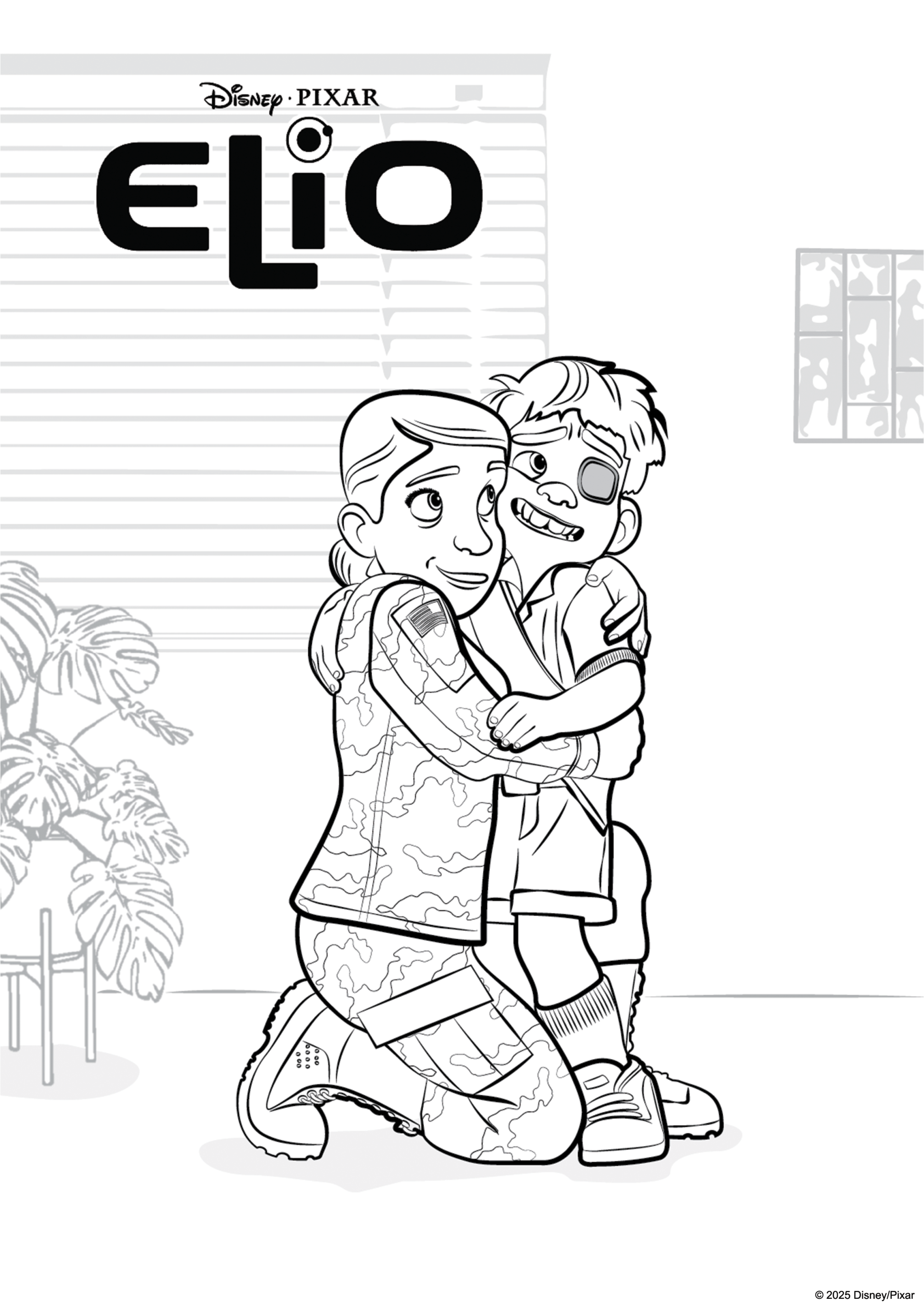 Elio und Olga Ausmalbild