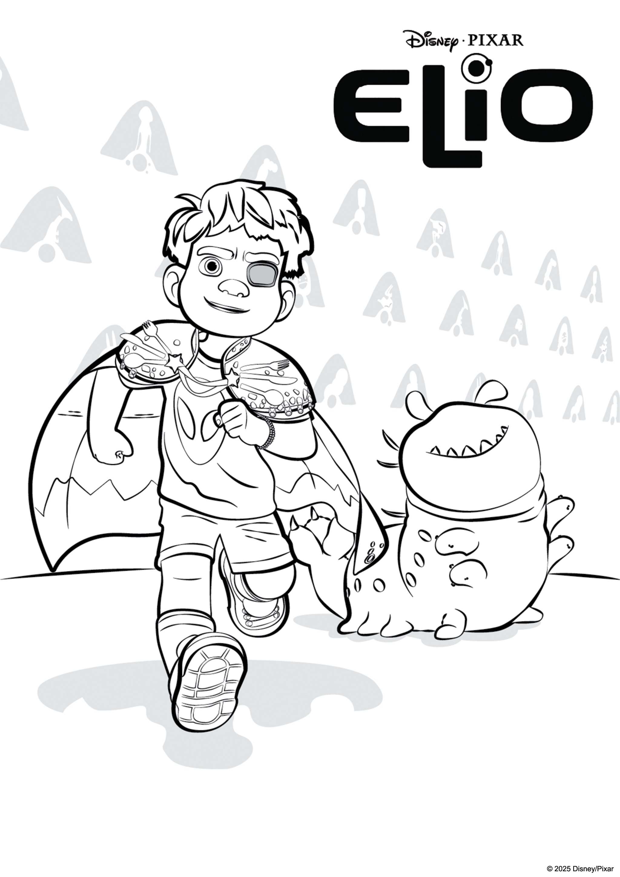 Elio und Glordon Ausmalbild