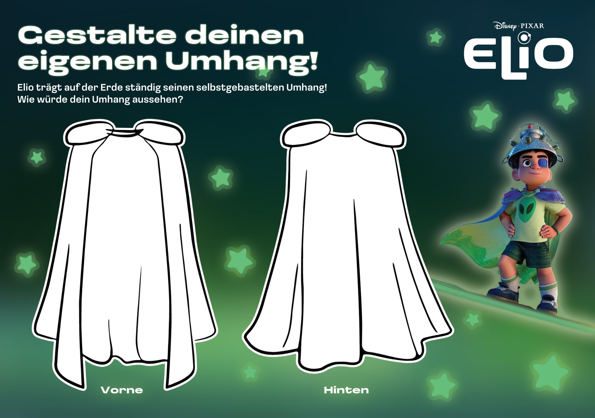 Elio – gestalte deinen Umhang!