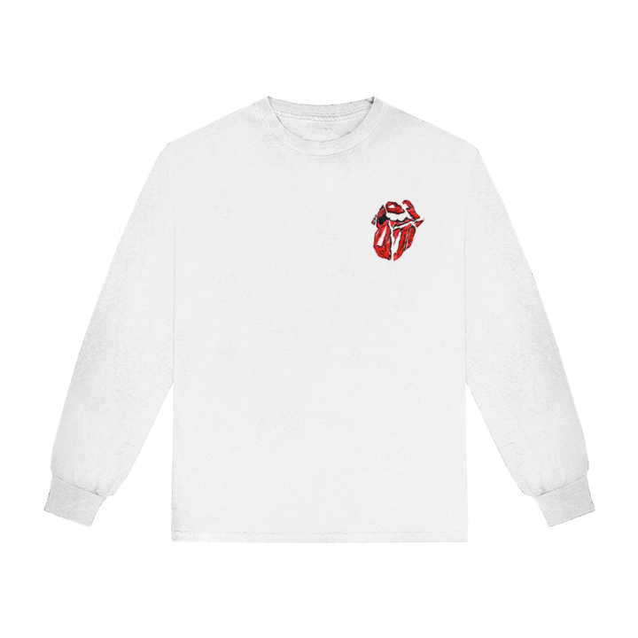 Painted Diamond Tongue White