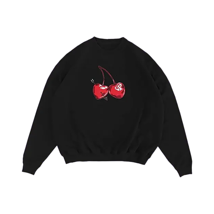 cherries crewneck pullover