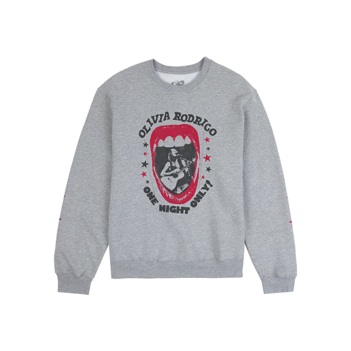 one night only crewneck pullover