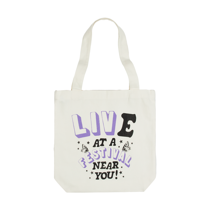 live at a festival near you tote