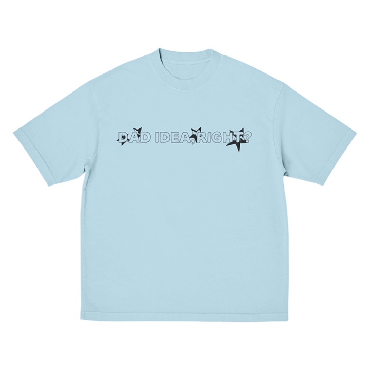 dad idea right? t-shirt in light blue