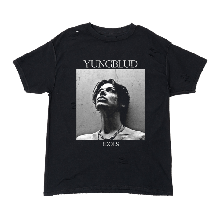 Black Square Photo T-Shirt