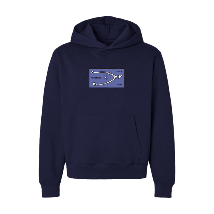 CONAN GRAY WISHBONE NAVY HOODIE