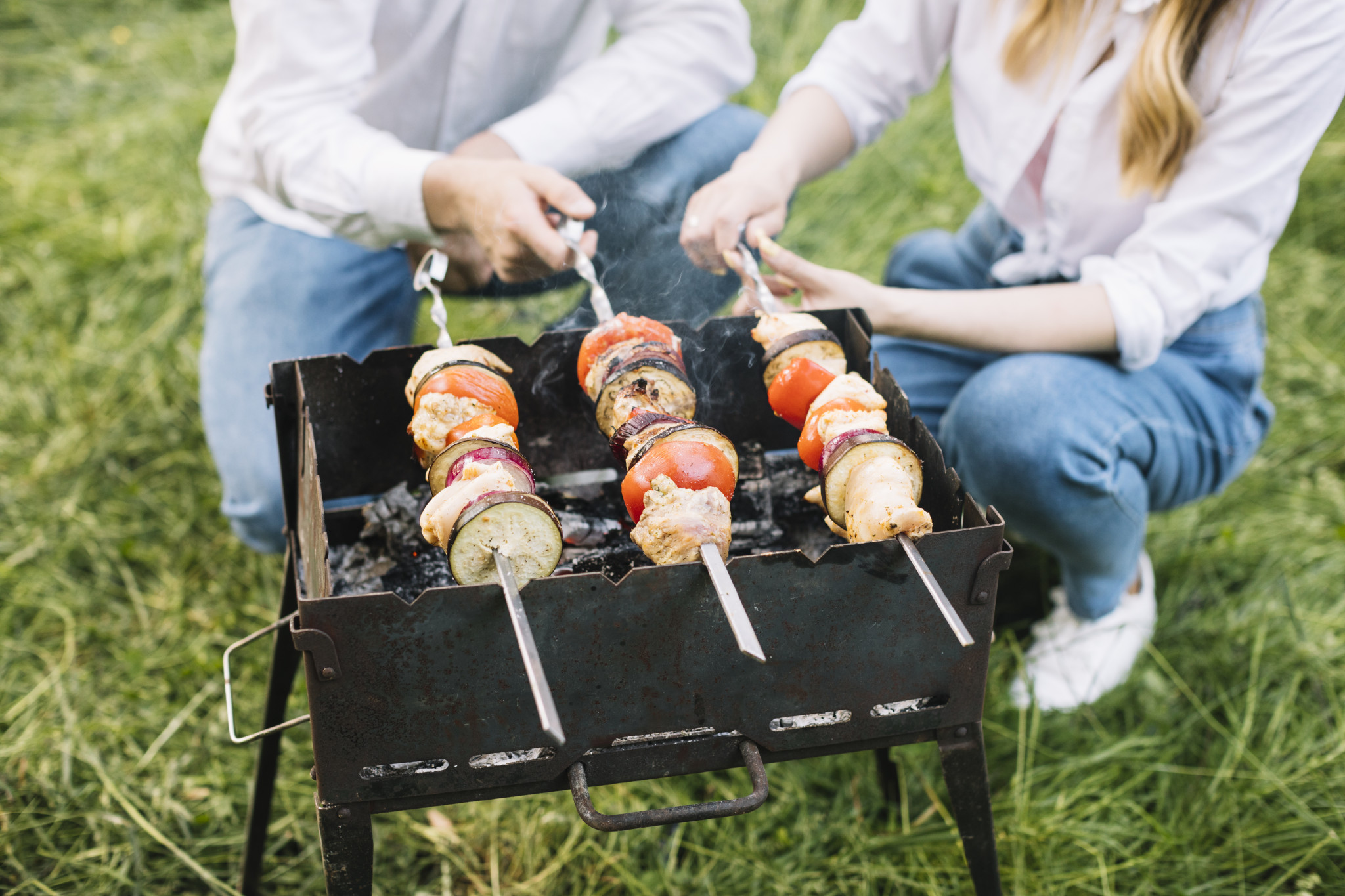 Bunte Spieße für Kinder