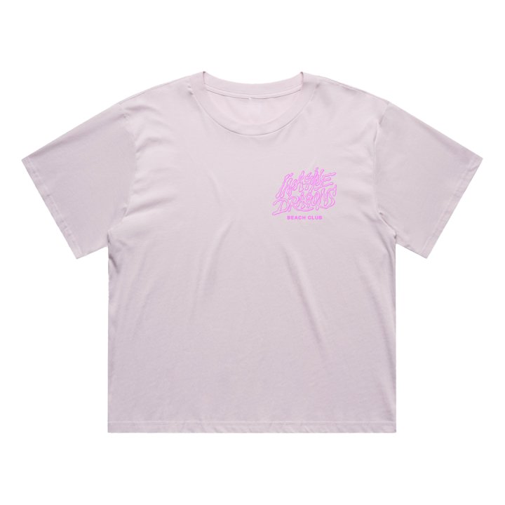 Beach Club Ladies Crop Tee