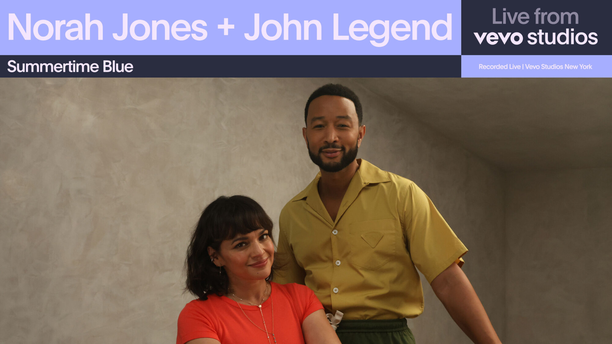 Norah Jones & John Legend - Summertime Blue (Live From VEVO Studios)