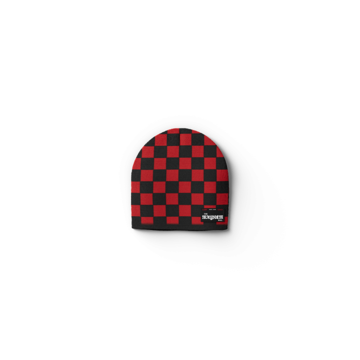 Off With Her Head Red + Black Beanie
