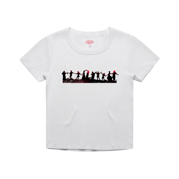 Silhouette Print White Baby T-Shirt