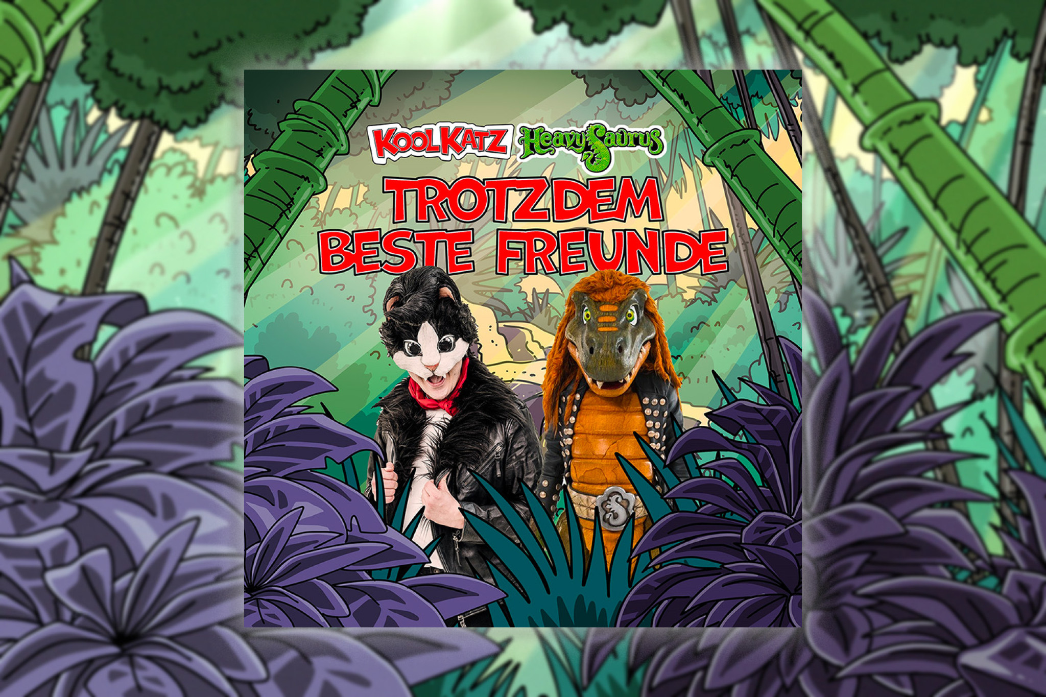 Katz'n'Roll meets Dino-Metal: Die Kool Katz und Heavysaurus sind "Trotzdem beste Freunde" 